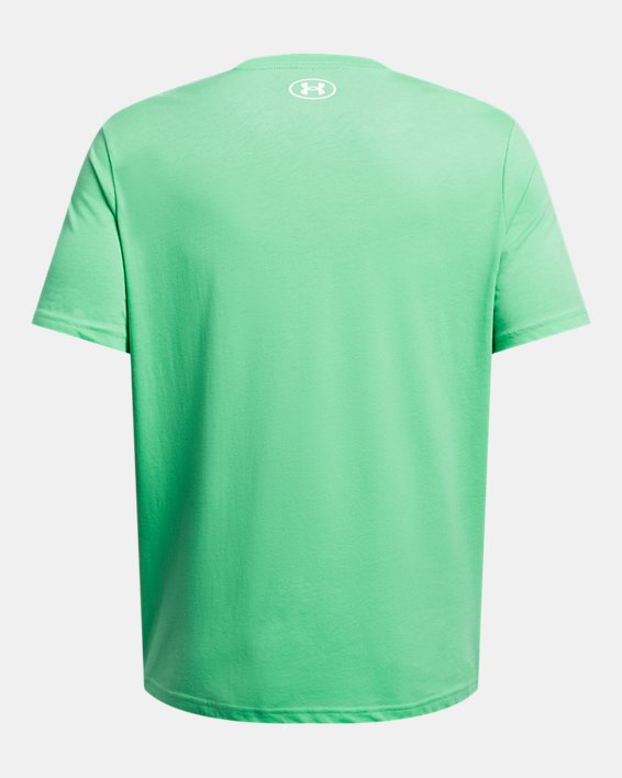 Men's UA Sportstyle Left Chest Short Sleeve Shirt in Green image number 3